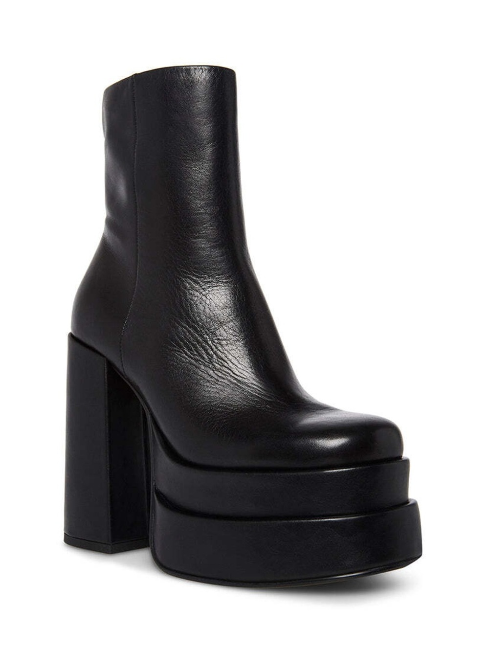 Black Platform High-Heel Ankle Boots
